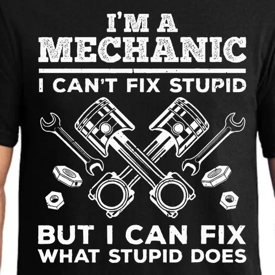 Funny Mechanic For Dad Car Auto Diesel Automobile Garage Pajama Set