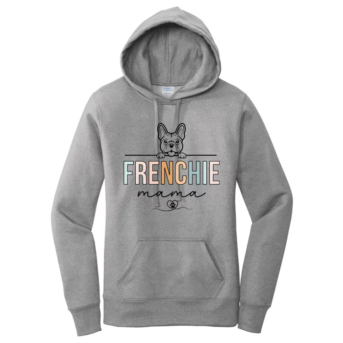 Frenchie Mom Funny French Bulldog Mama Lovers MotherS Day Women's Pullover Hoodie