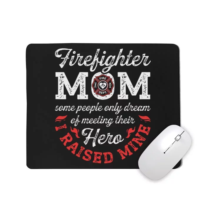 Firefighter Mom Firewoman Proud Moms Mothers Day Vintage Mousepad