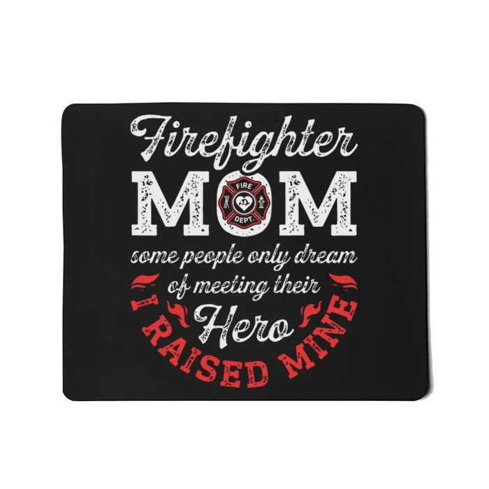 Firefighter Mom Firewoman Proud Moms Mothers Day Vintage Mousepad