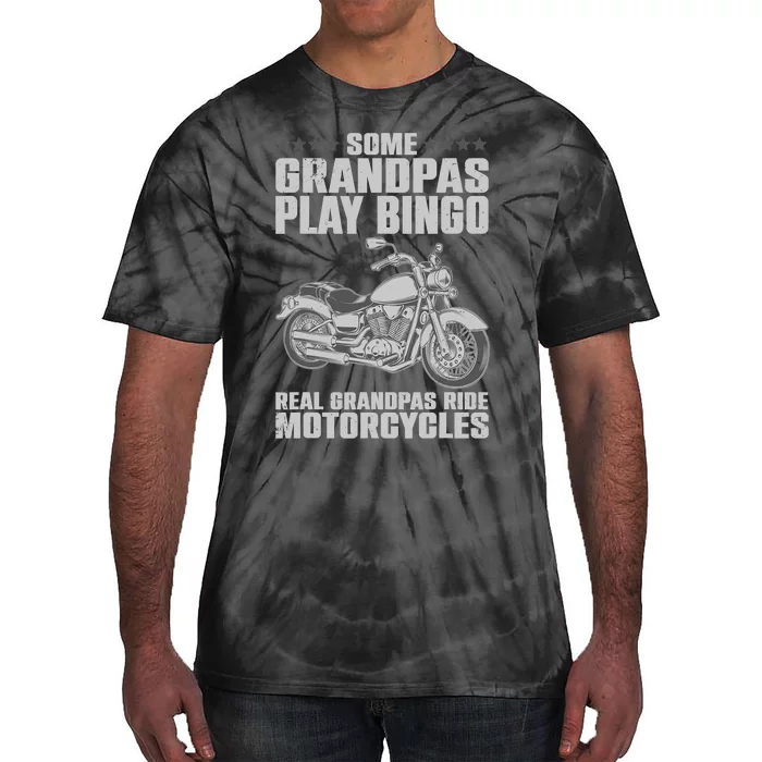 Funny Motorcycle For Grandpa Dad Motorcycle Lovers Riders Tie-Dye T-Shirt