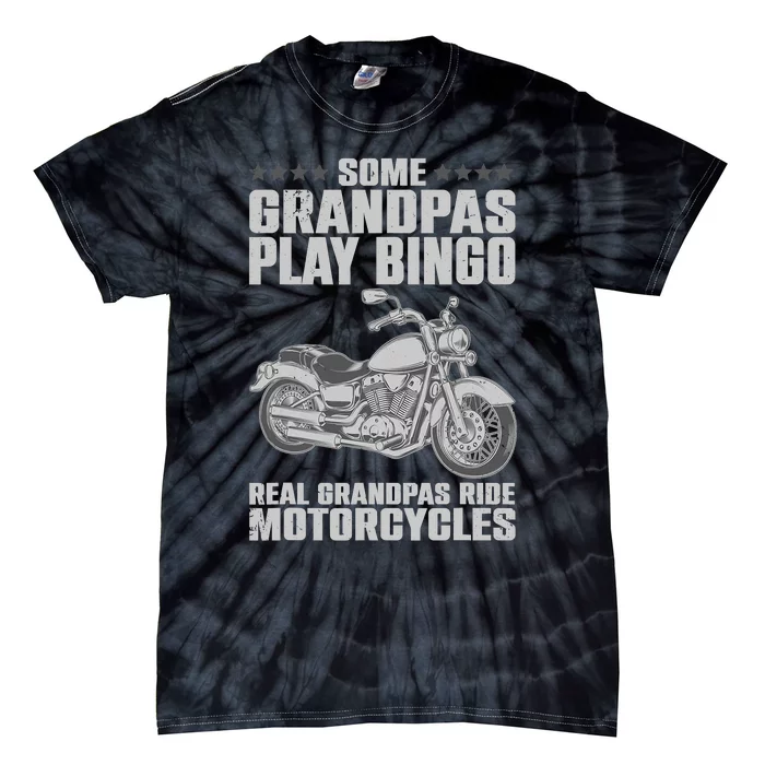 Funny Motorcycle For Grandpa Dad Motorcycle Lovers Riders Tie-Dye T-Shirt