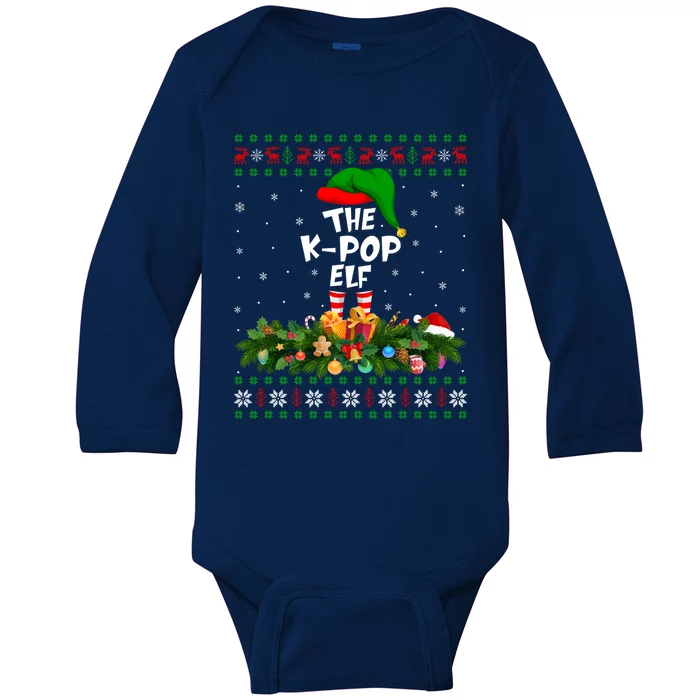 Funny Matching Family Ugly The Kpop Elf Christmas Cool Gift Baby Long Sleeve Bodysuit