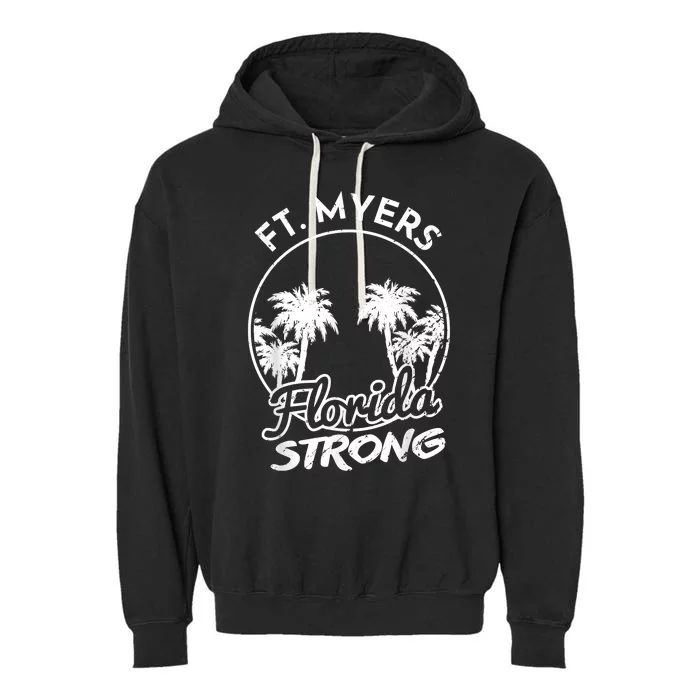 Ft. Myers Florida Strong Community Support Garment-Dyed Fleece Hoodie