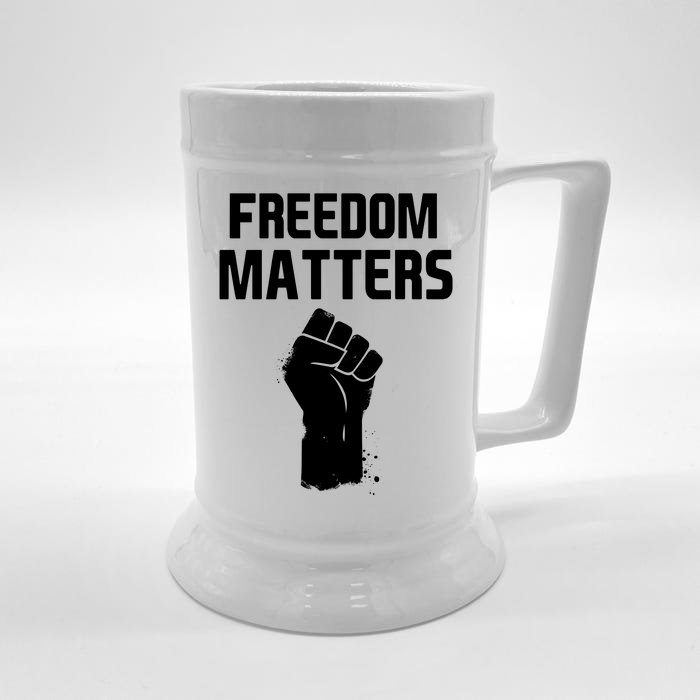 Freedom Matters Fist Front & Back Beer Stein