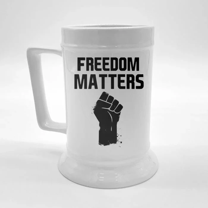 Freedom Matters Fist Front & Back Beer Stein