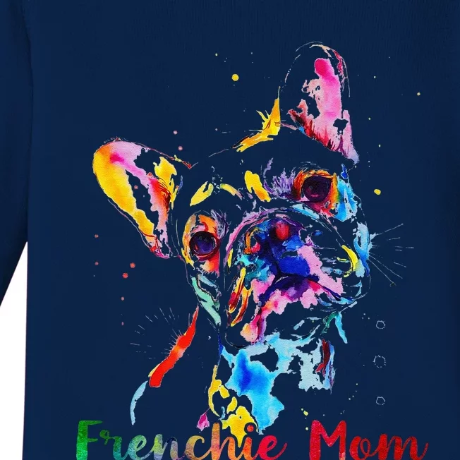 Frenchie Mom French Bulldog Dog Lovers Mothers Day Baby Long Sleeve Bodysuit