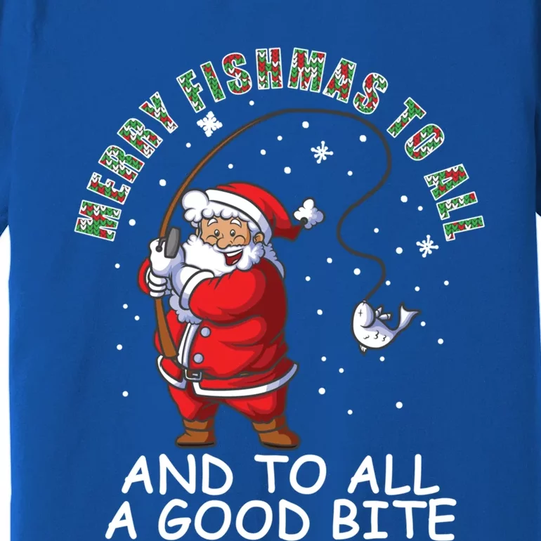 Funny Merry Fishmas To All Christmas Family Matching Pajama Great Gift Premium T-Shirt