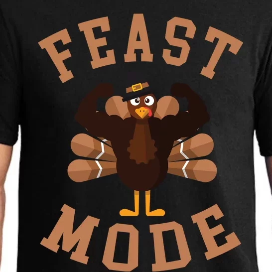 Feast Mode Funny Thanksgiving Food Fitness Great Gift Pajama Set