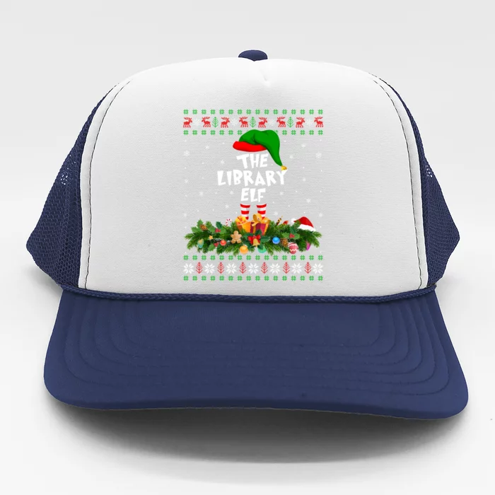 Funny Matching Family Ugly The Library Elf Christmas Gift Trucker Hat