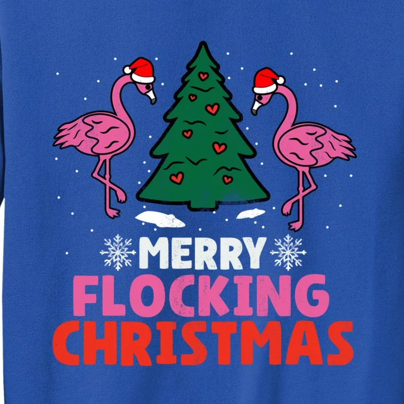 Flamingo Merry Flocking Christmas Funny Xmas Cool Gift Sweatshirt