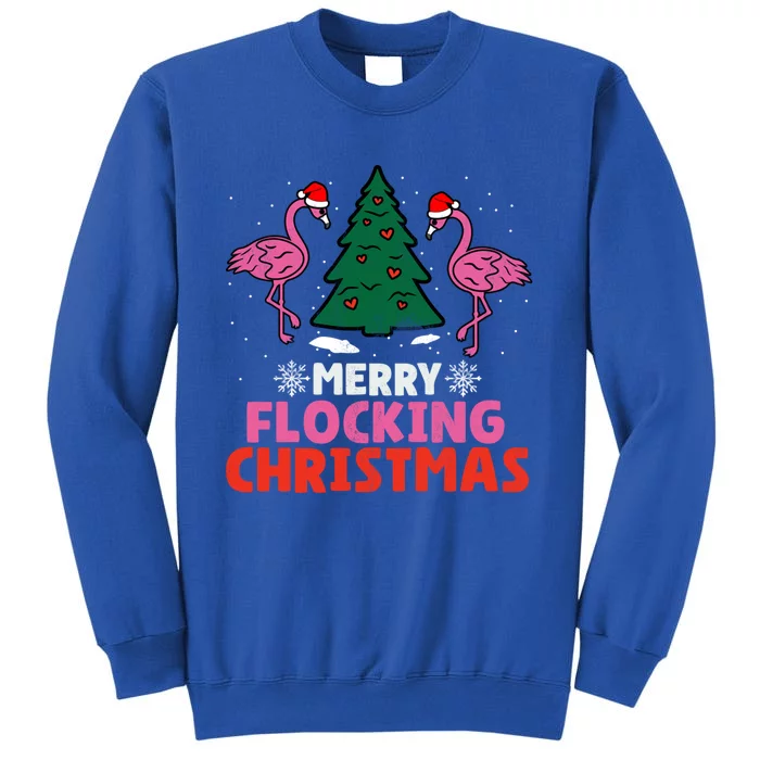 Flamingo Merry Flocking Christmas Funny Xmas Cool Gift Sweatshirt