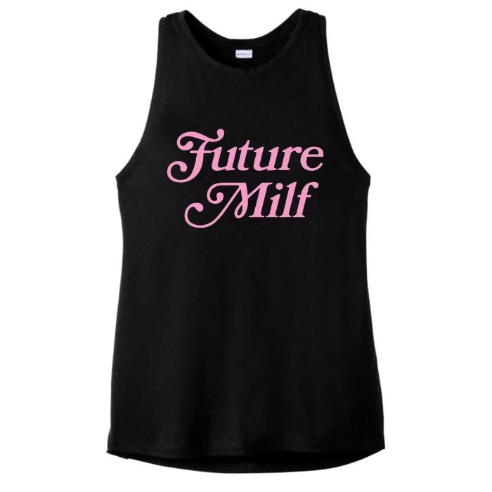 Future Milf Funny Ladies Tri-Blend Wicking Tank