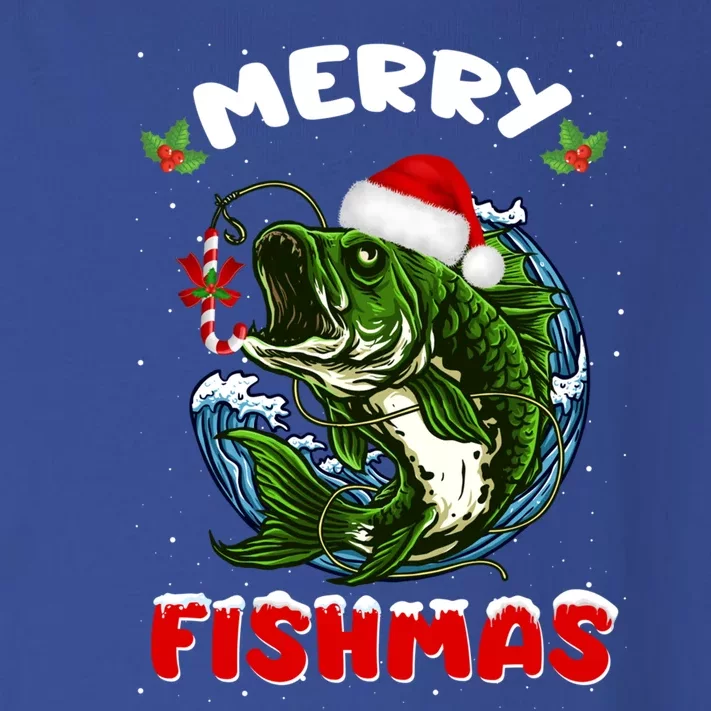 Funny Merry Fishmas Fishers Fishing Christmas Santa Pajama Cute Gift Toddler Long Sleeve Shirt