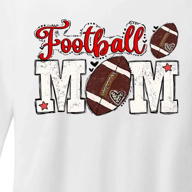 Football Mom Womens CVC Long Sleeve Shirt