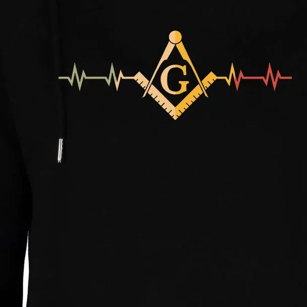 Freemason Masonic Fraternal Freemasonry Square Compass Womens Funnel Neck Pullover Hood