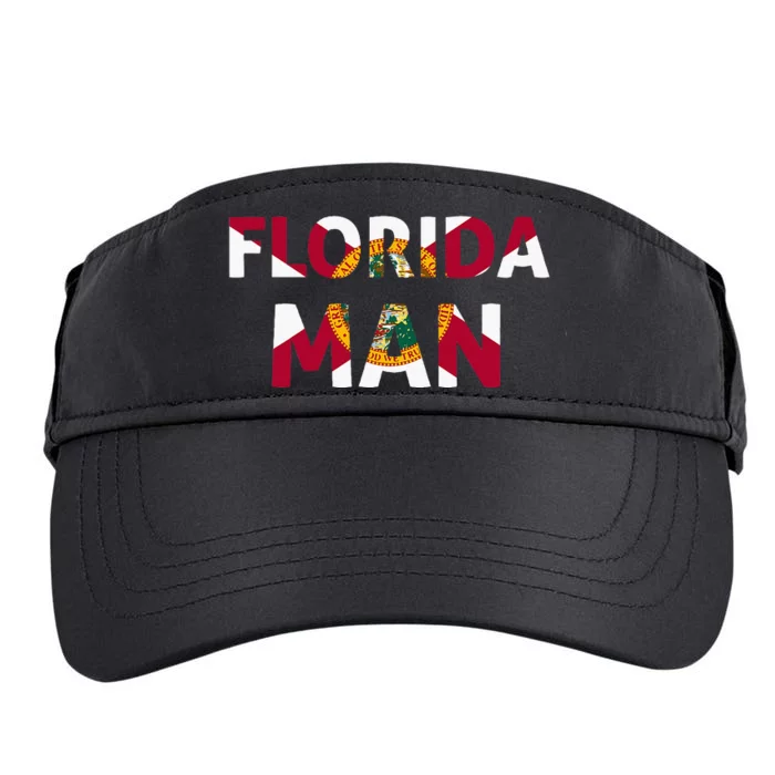 Florida Man & Florida State Flag Adult Drive Performance Visor