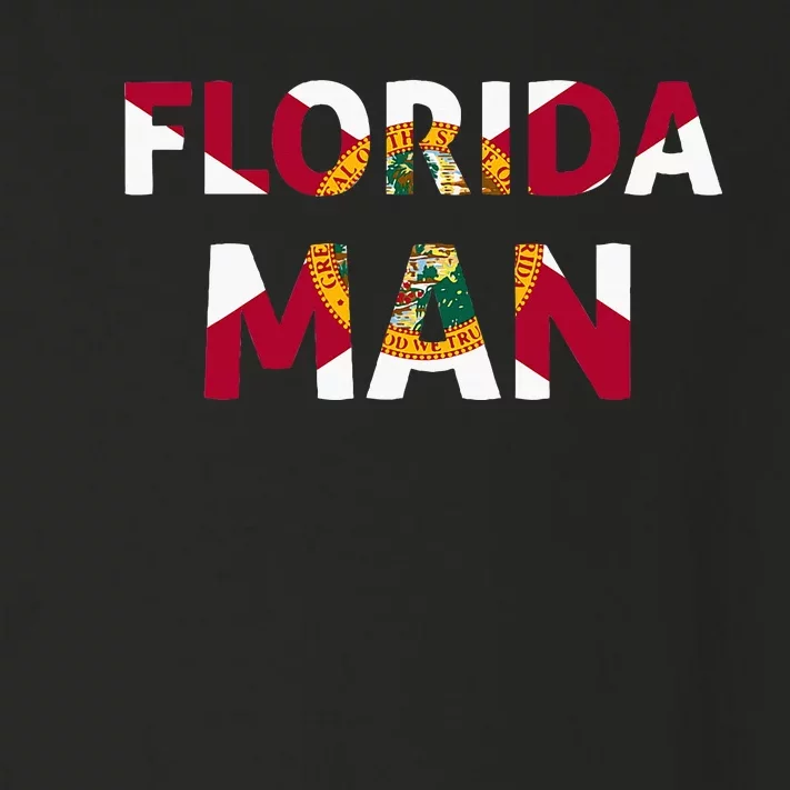 Florida Man & Florida State Flag Toddler Long Sleeve Shirt