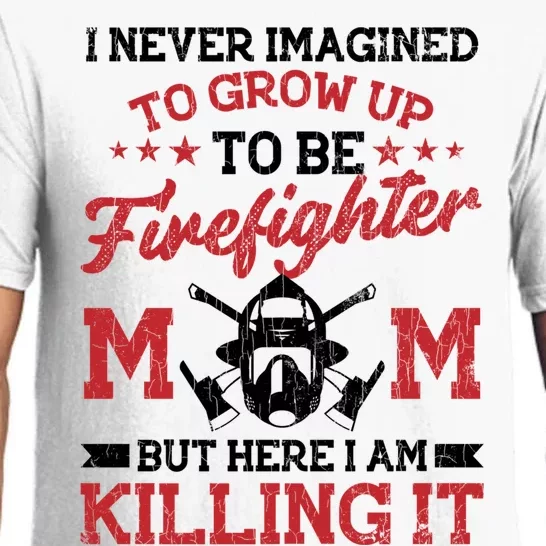 Firefighter Mom Funny Fire Fire Truck Graphic Gift Pajama Set