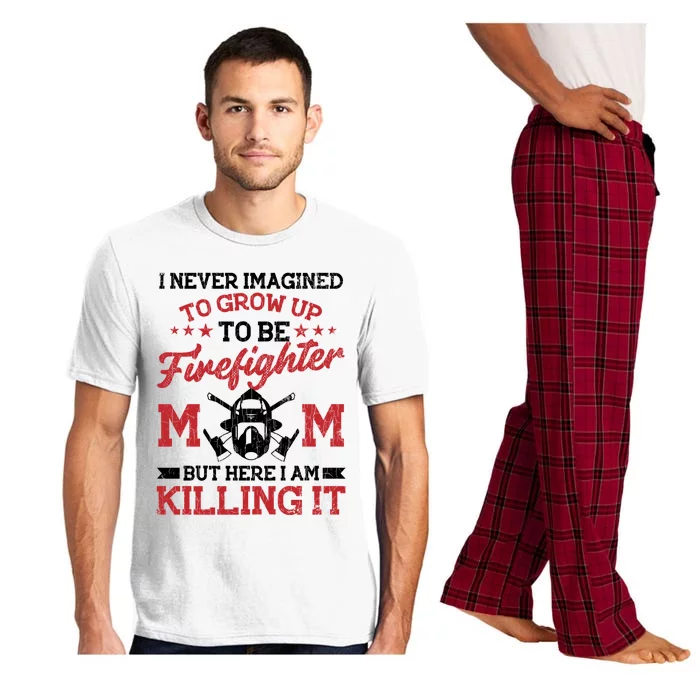 Firefighter Mom Funny Fire Fire Truck Graphic Gift Pajama Set