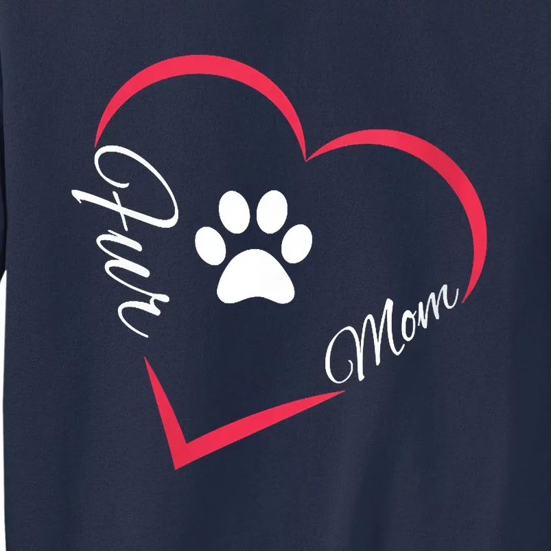 Fur Mom Fur Life With A Paw Print Design For Pet Lovers Sweatshirt