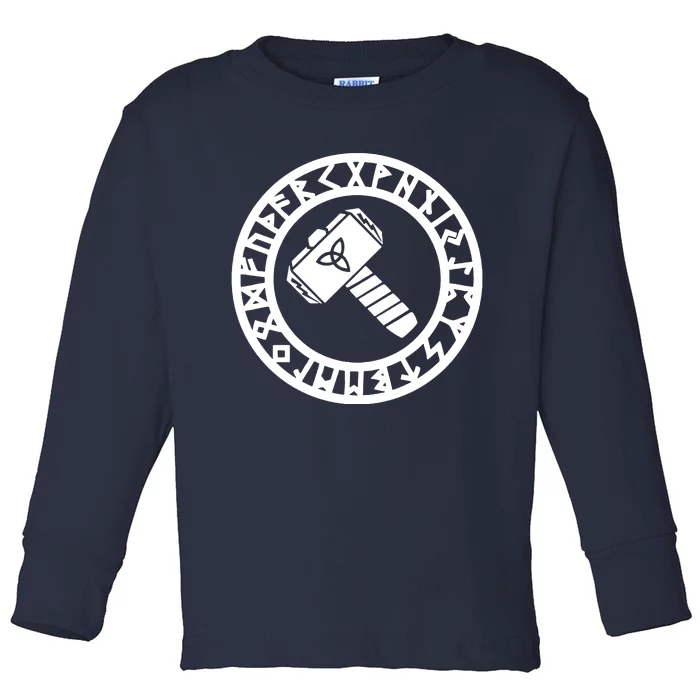 Futhark Mjolnir Toddler Long Sleeve Shirt