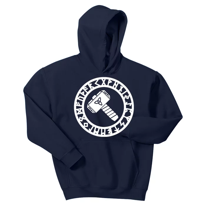 Futhark Mjolnir Kids Hoodie