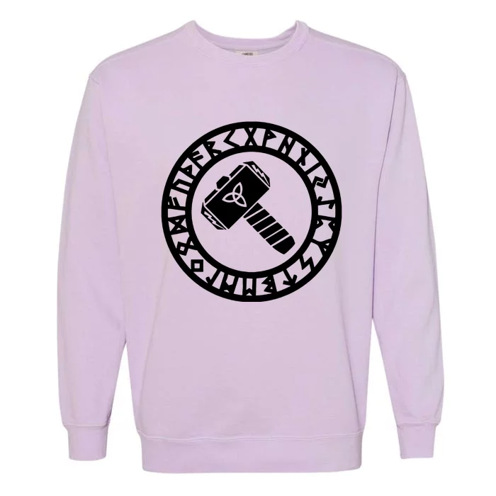 Futhark Mjolnir Garment-Dyed Sweatshirt