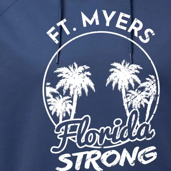 Ft. Myers Florida Strong Community Support Performance Fleece Hoodie