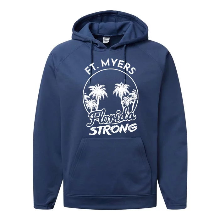 Ft. Myers Florida Strong Community Support Performance Fleece Hoodie