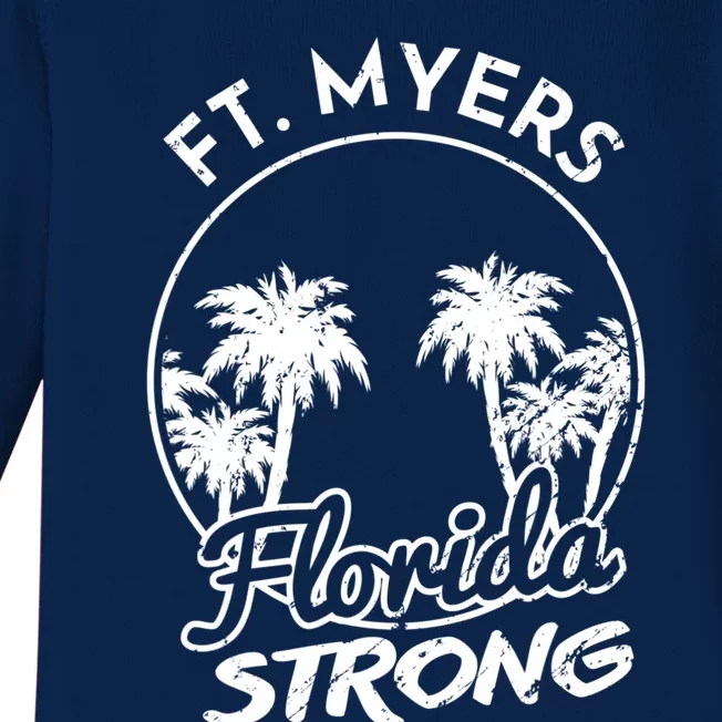 Ft. Myers Florida Strong Community Support Baby Long Sleeve Bodysuit