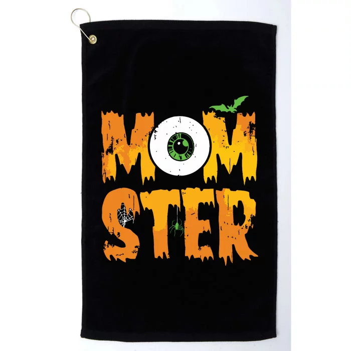 Funny Momster For Mom Halloween Scary Costume Platinum Collection Golf Towel