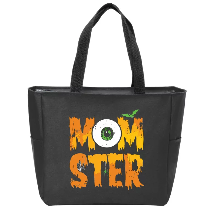 Funny Momster For Mom Halloween Scary Costume Zip Tote Bag