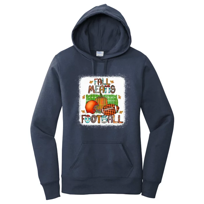 Fall Means Football Gift Tis The Season Gift Women's Pullover Hoodie