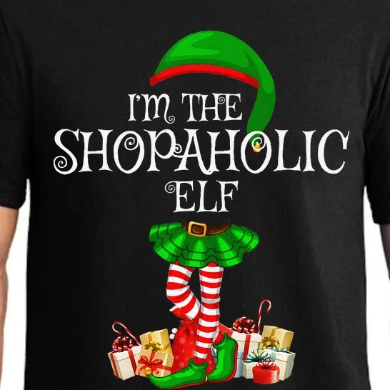 Family Matching Funny The Shopaholic Elf Christmas Pajama Set