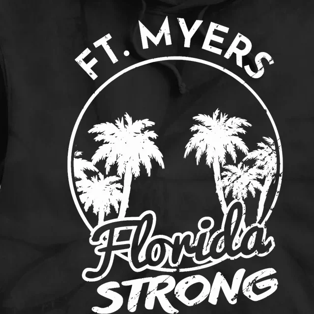 Ft. Myers Florida Strong Community Support Tie Dye Hoodie