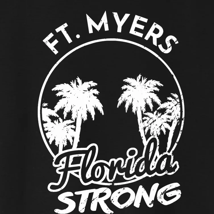 Ft. Myers Florida Strong Community Support Women's Crop Top Tee