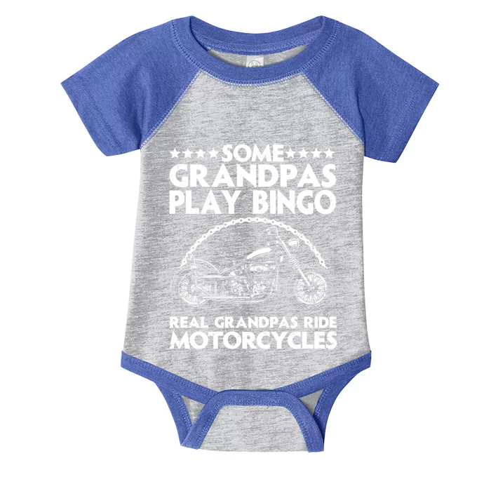 Funny Motorcycle For Grandpa Dad Motorcycle Lovers Riders Gift Infant Baby Jersey Bodysuit