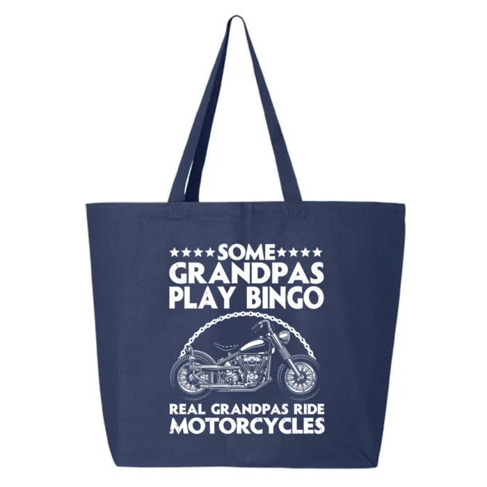 Funny Motorcycle For Grandpa Dad Motorcycle Lovers Riders Gift 25L Jumbo Tote