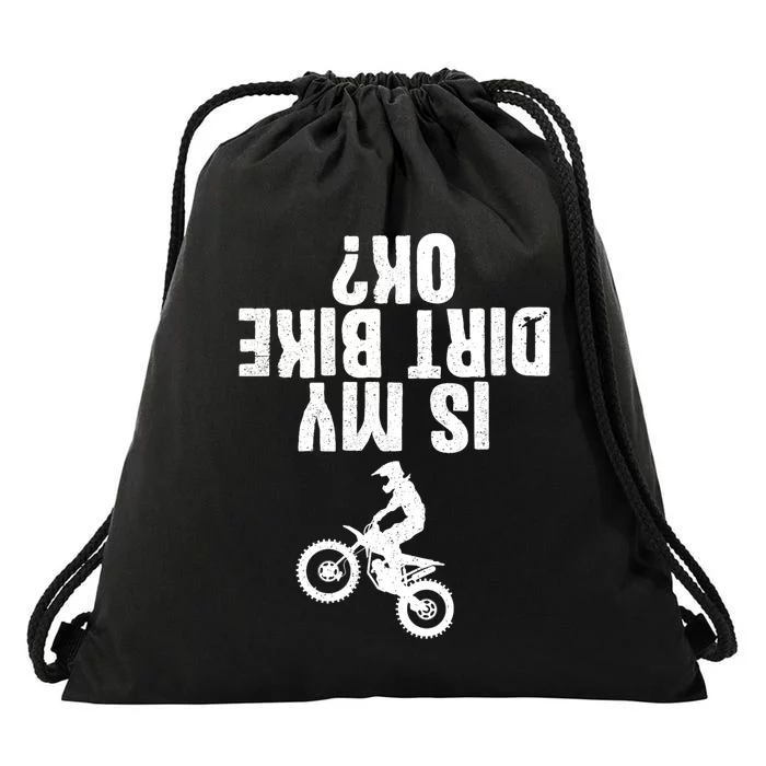 Funny Motorcycle For Men Women Kids Dirtbike Riders Drawstring Bag