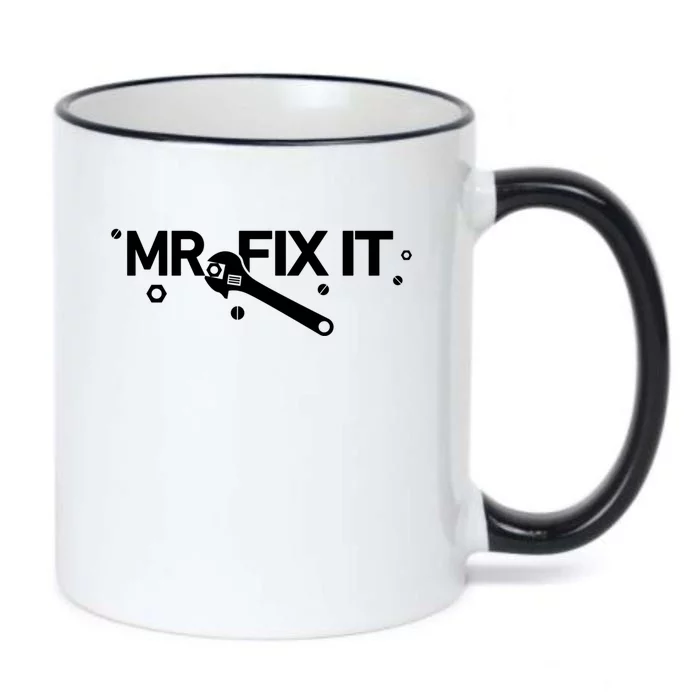 Funny Mr Fix It Fixing And Mechanic Gift Black Color Changing Mug