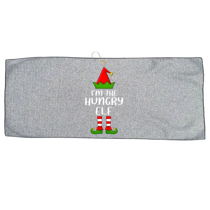 Funny Matching Family I'm The Hungry Elf Christmas Great Gift Large Microfiber Waffle Golf Towel