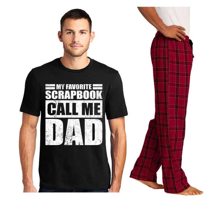 Funny My Favorite Scrapbook Calls Me Dad Father's Day Gift Pajama Set