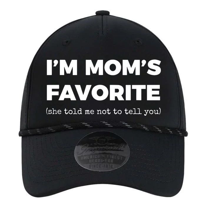 Funny Moms Favorite Son Daughter Im Moms Favorite Performance The Dyno Cap