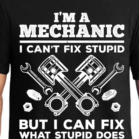 Funny Mechanic For Dad Car Auto Diesel Automobile Garage Pajama Set