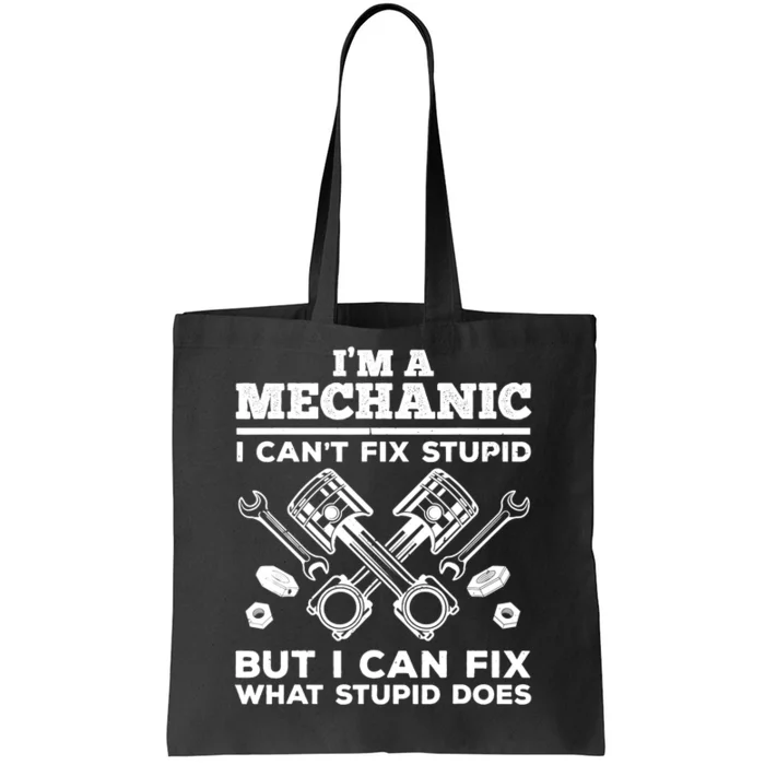 Funny Mechanic For Dad Car Auto Diesel Automobile Garage Tote Bag