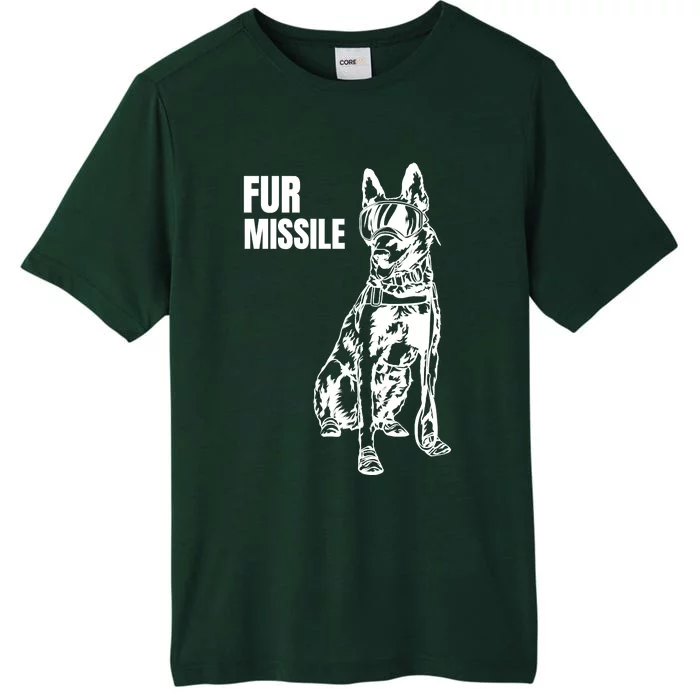 Fur Missile Funny Beligian Malinois Dog ChromaSoft Performance T-Shirt