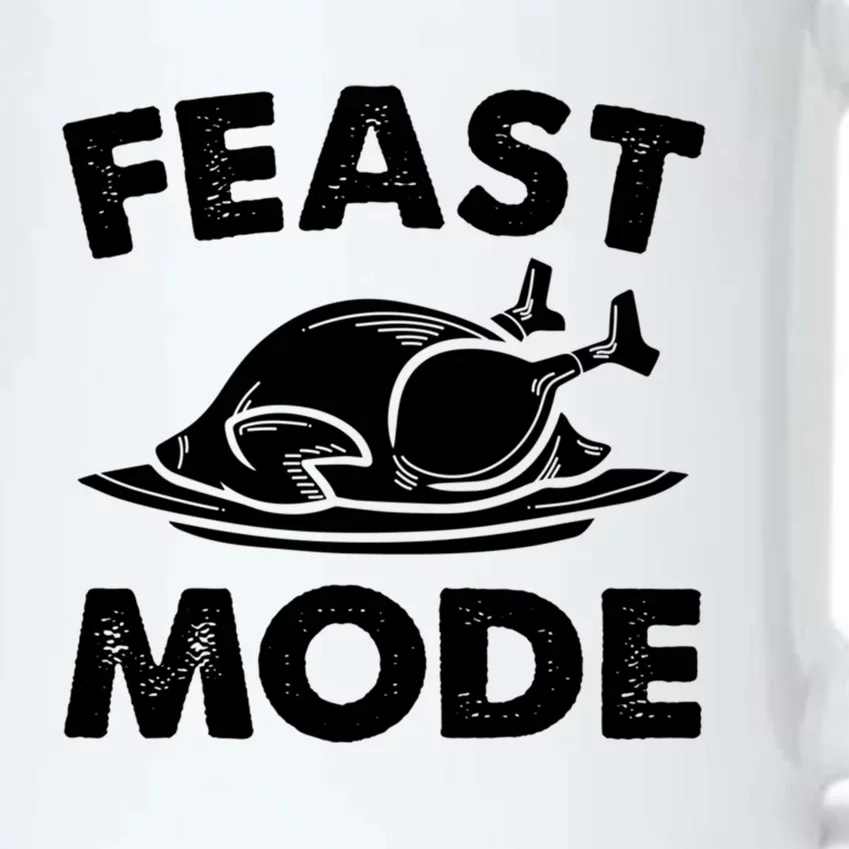 Feast Mode Funny Thanksgiving Turkey Foodie Autumn Gift Black Color Changing Mug