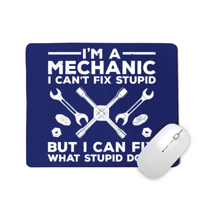 Funny Mechanic For Dad Car Auto Diesel Automobile Garage Mousepad