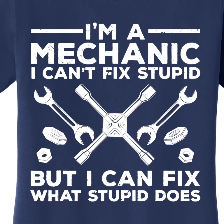 Funny Mechanic For Dad Car Auto Diesel Automobile Garage Women's T-Shirt